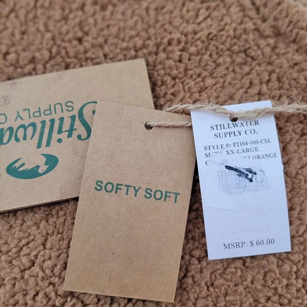 Stillwater Supply Fleece Vest Womens 2XL Caramel Brown Full Zip Soft Pockets NEW - Picture 4 of 16